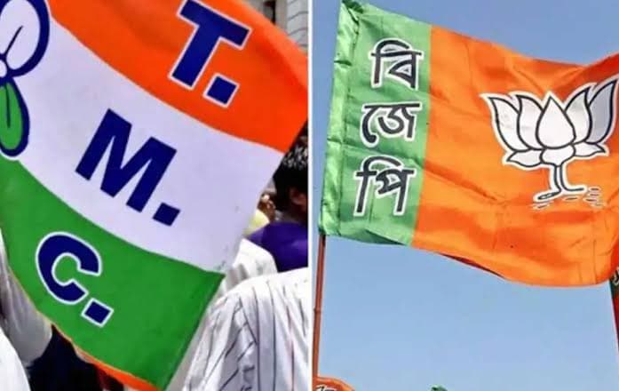 ভোট প্রচারকে কেন্দ্র করে চরম উত্তেজনা,হাতাহাতিতে জড়ালো বিজেপি-তৃণমূল কর্মী সমর্থকরা।